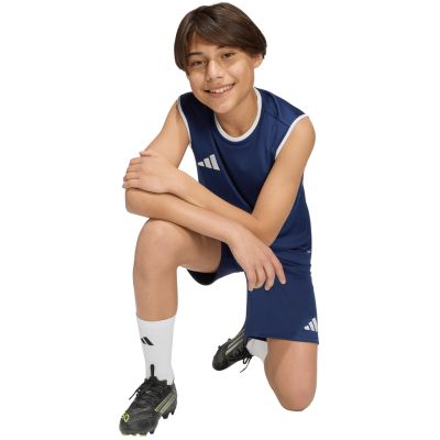 7. Koszulka dla dzieci adidas Entrada 26 Sleeveless Jersey granatowa KB3936