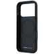 7. Etui BMW M Tire Track with Silver Line MagSafe na iPhone 18 Pro / 17 Pro - ciemnoszare