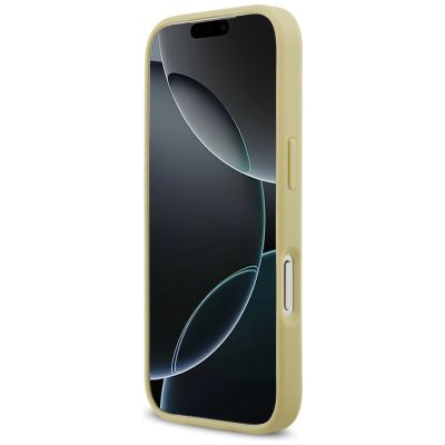 5. Etui Guess Rhinestone Triangle Logo na iPhone 17 Pro - złote