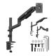 8. ERGO OFFICE UCHWYT / WIESZAK NA MONITOR, 17"-32", 1-10KG, CZARNY MAT, MAX. VESA 100X100 ER-691 B