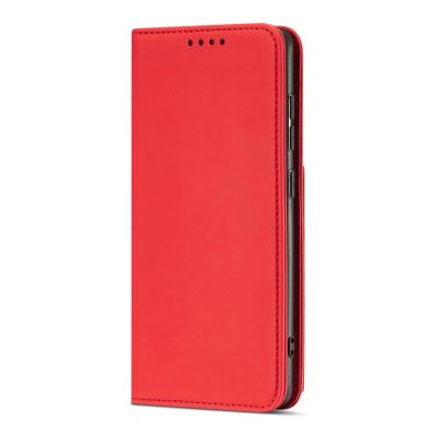 5. Magnet Card Case etui do Samsung Galaxy A13 5G pokrowiec portfel na karty kartę podstawka czerwony