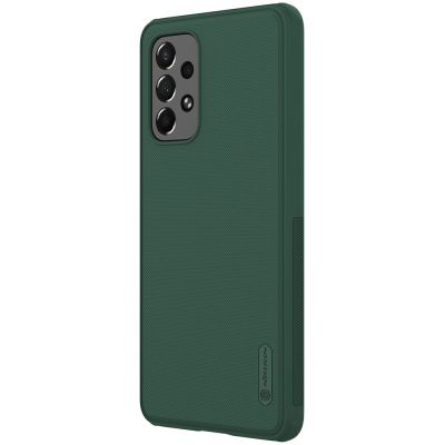 2. Nillkin Super Frosted Shield Pro wytrzymałe etui pokrowiec Samsung Galaxy A73 zielony