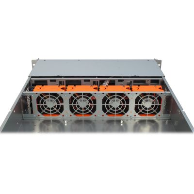 7. Inter-Tech IPC 2U-2408 Rack Czarny, Stal nierdzewna
