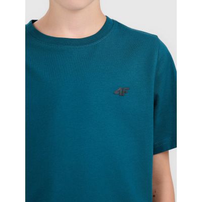 3. T-shirt bawełniany chłopięcy 4F 4FJWAW26TTSHM3507-40S
