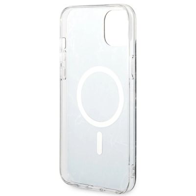 7. Etui Guess Marble MagSafe na iPhone 14 + ładowarka indukcyjna - czarne