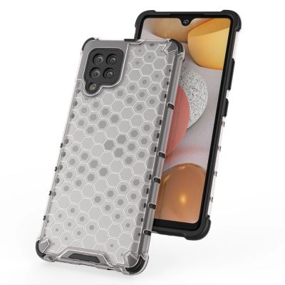 10. Honeycomb etui pancerny pokrowiec z żelową ramką Samsung Galaxy A42 5G zielony