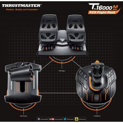 7. THRUSTMASTER JOYSTICK T16000M FLIGHT PACK (PC)