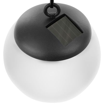 24. LAMPA SOLARNA PLASTIKOWA KULA WISZĄCA 20CM
