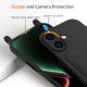 5. Etui na iPhone 17 z TPU z uchwytem na kartę i smyczą crossbody - czarne
