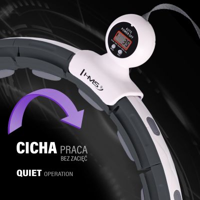 9. HHM15 HULA HOP BLACK Z MAGNESEM I OBCIĄŻNIKIEM + LICZNIK HMS