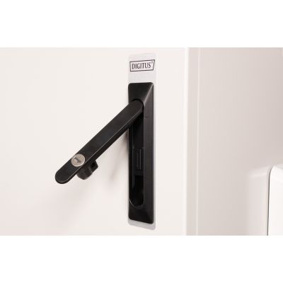 5. Digitus Szafa sieciowa wisząca 19" 16U rack 600x600, drzwi pełne, szary, niedzielona, złożona, IP55, 100kg
