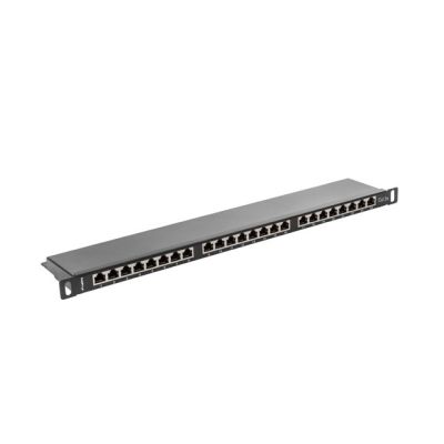 2. Patch panel Lanberg PPS5-0024-B (0.5U; kat. 5e; 24xRJ-45)