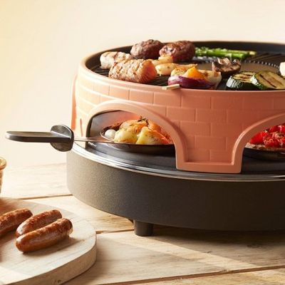 2. Emerio PO-113255.4 grill raclette 1500 W Czarny, Brązowy