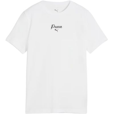 Koszulka dla dzieci Puma Ess Script Tee biała 692542 02