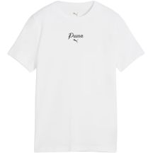 Koszulka dla dzieci Puma Ess Script Tee biała 692542 02