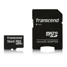 SD microSD Card  16GB Transcend SDHC Class10 w/adapter