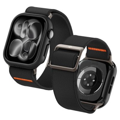 5. Zestaw etui Spigen Thin Fit + pasek Spigen Lite Fit Ultra na Apple Watch (46 mm) - czarne