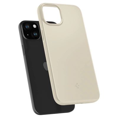 16. Etui Spigen Thin Fit na iPhone 15 Plus - beżowe