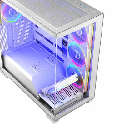 25. MODECOM OBUDOWA VOLCANO STELLAR ARGB MIDI 8F WHITE