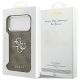8. Etui Guess 4G Big 4G Classic Logo na iPhone 17 Pro Max brązowy - srebrne