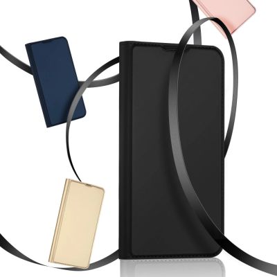 20. Dux Ducis Skin Pro kabura etui pokrowiec z klapką iPhone 13 Pro Max złoty