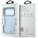 8. Etui BMW Kevlar Metal Logo MagSafe na iPhone 18 Pro Max / 17 Pro Max - niebieskie