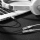 3. Ugreen kabel przewód rozdzielacz słuchawkowy mini jack 3,5 mm - 2 x mini jack 3,5mm (mikrofon + wyjście stereo) czarny (AV141)