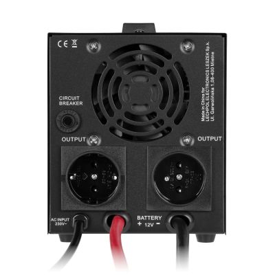3. Zasilacz awaryjny KEMOT PROsinus-500-LFP4  przetwornica z czystym przebiegiem sinusoidalnym i funkcją ładowania  12V 230V 500VA/300W