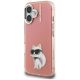 2. Etui Karl Lagerfeld IML Aquarelle Choupette & Logo na iPhone 16 - różowe