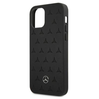 6. Etui Mercedes Leather Stars Pattern na iPhone 12 Pro Max - czarne