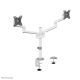 21. Neomounts DS60-425WH2 uchwyt / stojak do monitorów 68,6 cm (27") Biurko Biały