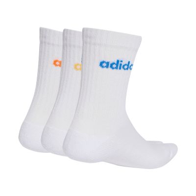 2. Skarpety adidas Linear Crew Cushioned Socks 3 Pairs białe KD1717