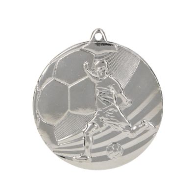 Medal srebrny- piłka nożna - medal stalowy