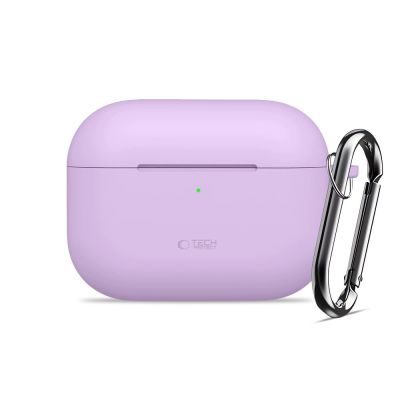 2. Etui Tech-Protect Silicone Hook na AirPods Pro - fioletowe