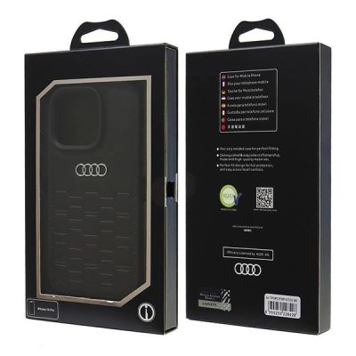 7. Etui Audi Synthetic Leather na iPhone 16 Pro 6.3" - czarne