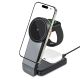 9. Ładowarka Tech-Protect QI15W-A28 indukcyjna MagSafe 3w1 ze stojakiem na smartfon / Apple Watch / AirPods - czarna