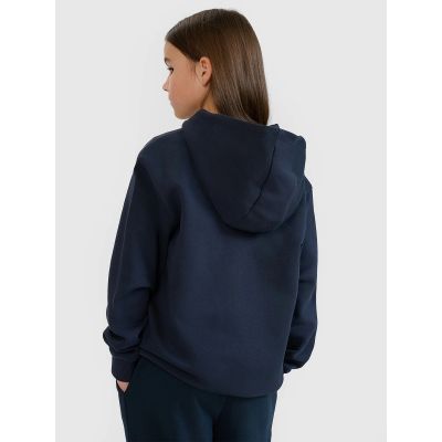 4. Bluza dresowa rozpinana z kapturem dziewczęca 4F 4FJWMM00TSWSF1861-31S