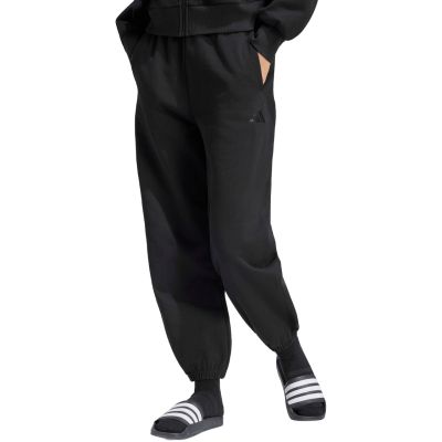Spodnie damskie adidas Kit Small Logo Regular Cuffed czarne KU7935