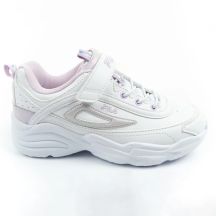 Fila Skye V buty sportowe dziecięce dla dziewczynki na rzep białe