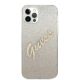 3. Etui Guess Glitter Gradient Script na iPhone 12 Pro Max - złote