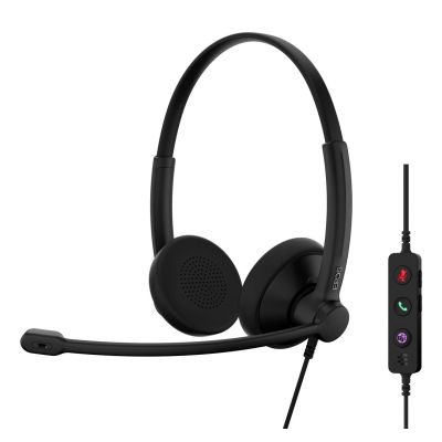 8. Słuchawki nauszne przewodowe EPOS IMPACT 100 MS Stereo USB-C + USB-A