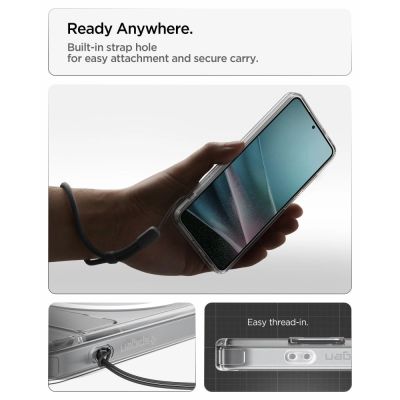 12. Etui Spigen Ultra Hybrid S Mag MagSafe na Samsung Galaxy S26 - przezroczysto-białe