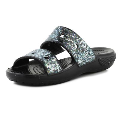 8. Klapki Crocs Classic Glitter Sandal Jr 207788-0C4