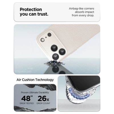 9. Etui Spigen Liquid Air na iPhone 18 Pro Max / 17 Pro Max - tytanowy