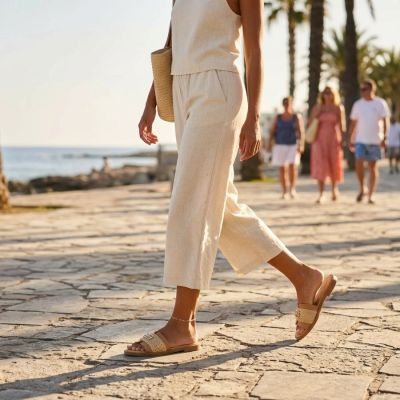 9. Klapki damskie plażowe beżowe Filippo DK7899