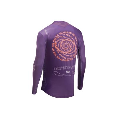 2. Koszulka rowerowa NORTHWAVE Edge 2 Jersey LS fioletowy