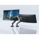10. Equip 650184 uchwyt / stojak do monitorów 88,9 cm (35") Biurko Czarny