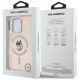8. Etui Karl Lagerfeld IML Choupette Sketch Logo MagSafe na iPhone 16 Pro - różowe
