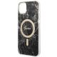 6. Etui Guess Marble MagSafe na iPhone 14 + ładowarka indukcyjna - czarne