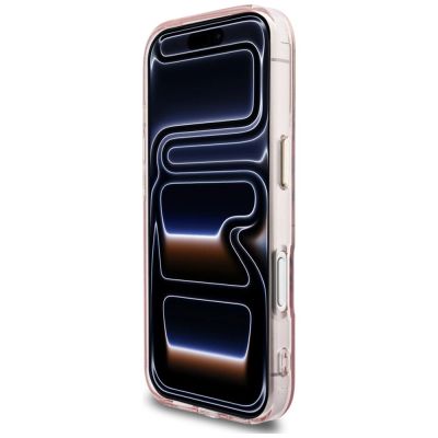 5. Etui Karl Lagerfeld IML KL Script Logo MagSafe na iPhone 17 Pro Max - różowe